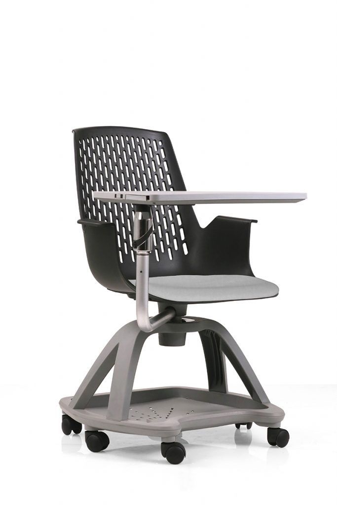 Chaise réunion design moderne et confortable avec assise pivotante