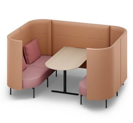 Banquette coworking modulable OVAL