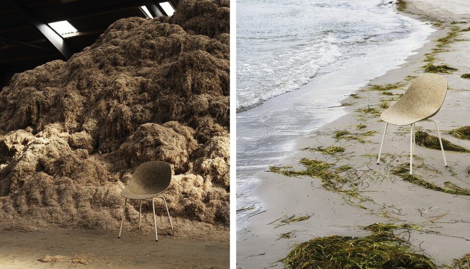 La coque de la chaise MAT est composée de matériaux naturels