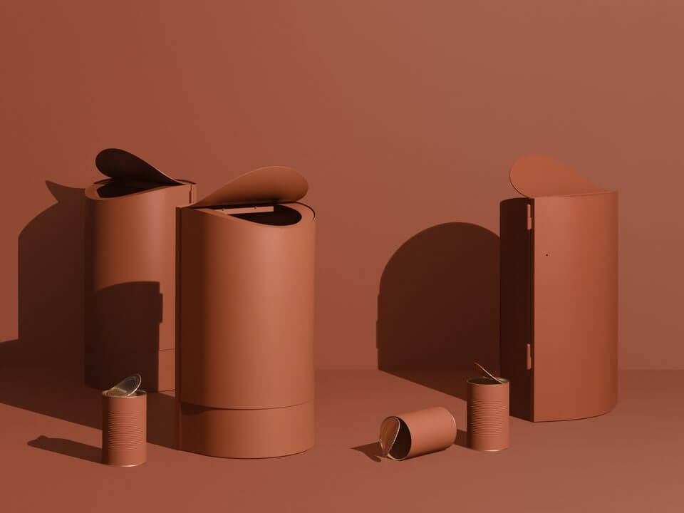 Poubelles design pour les espaces communs des entreprises et des hôtels